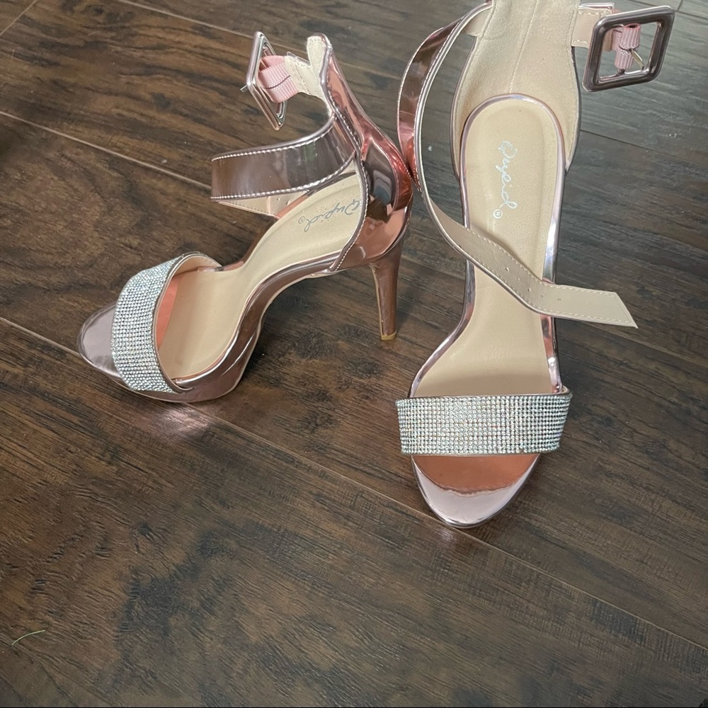 Glitter and rose gold